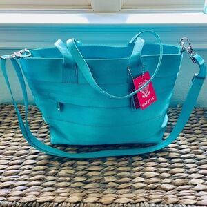 NEW Harveys Mini Streamline Turquoise Handbag
